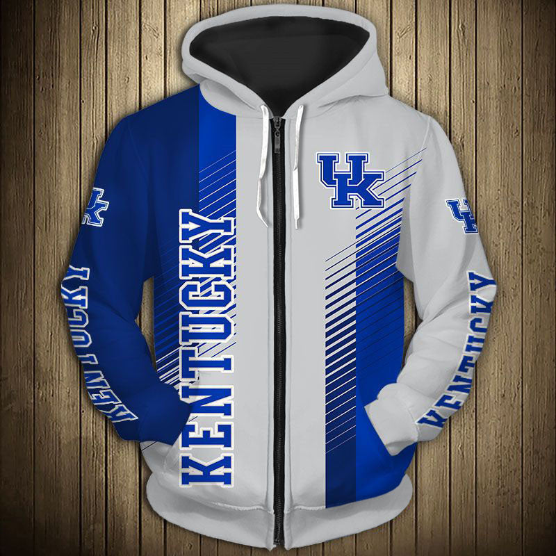Kentucky Wildcats Striped Hoodie - Join The Big Blue Nation